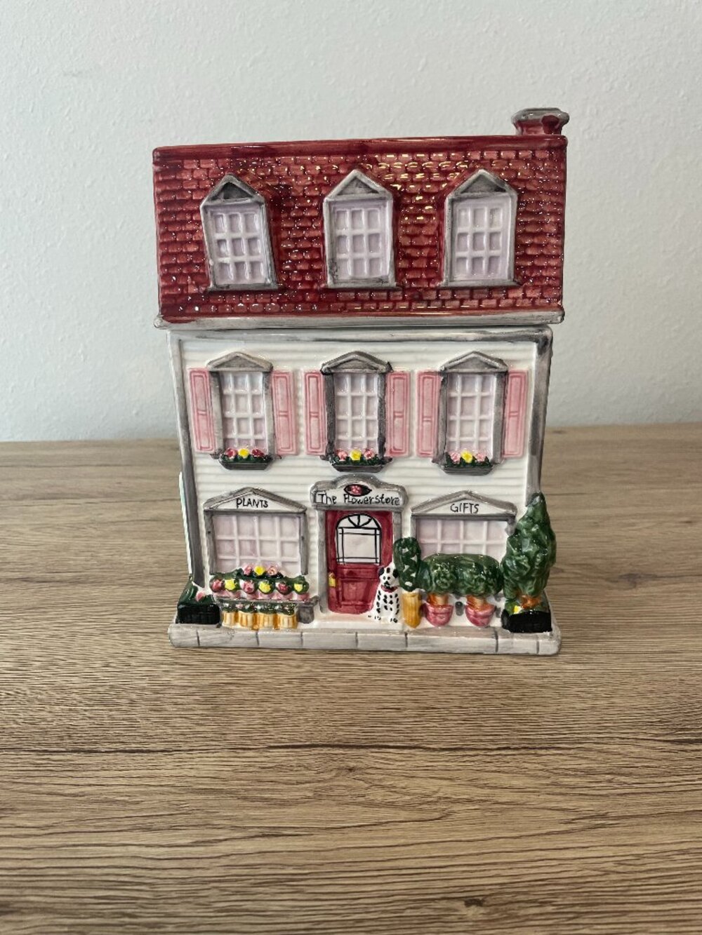 Sherwood Brands 1999 "The Flower Store" Ceramic Cookie Jar